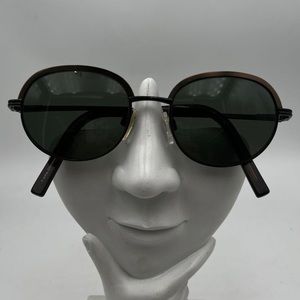 Max Cole Black Bronze Oval Sunglasses Frames